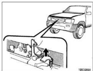 Diagram showing car exhaust pipe installation with labeled components and directional arrow
