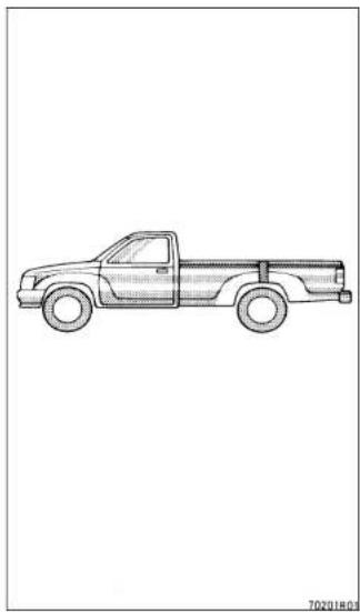 TOYOTA T100 (1998) - —Center of gravity location - 1