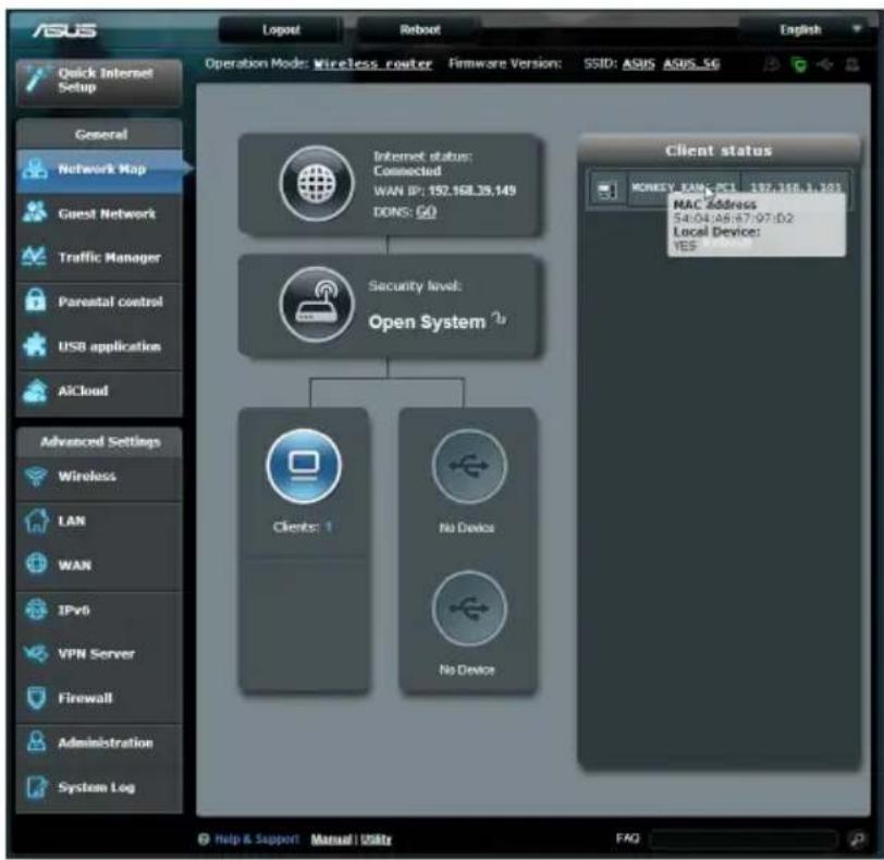 ASUS RT-AC65U - ルーターのネットワーク設定が正しいことを確認します。 - 1