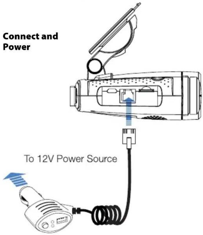 Connect and Power To 12V Power Source
