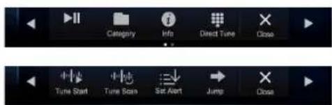 Category Info Direct Tune Close Tune Start Tune Scan Set Alert Jump Close