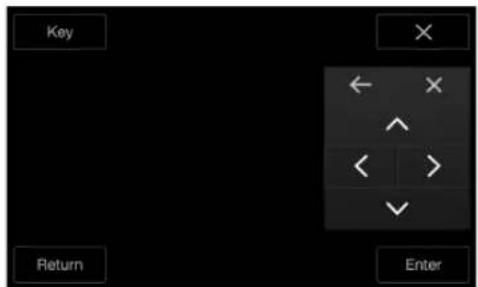 Key Return Enter ← X ^ < >