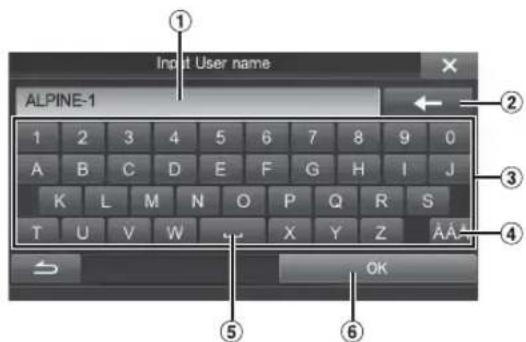 Input User name ALPINE-1 1 2 3 4 5 6 7 8 9 0 A B C D E F G H I J K L M N O P Q R S T U V W X Y Z AA OK