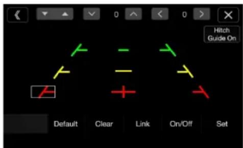 Hitch Guide On Default Clear Link On/Off Set