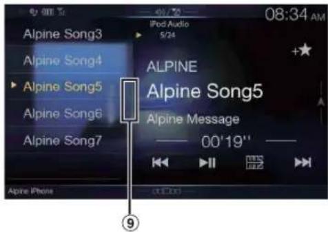Alpine Song3 Alpine Song4 Alpine Song5 Alpine Song6 Alpine Song7 Alpine iPhone 49/73 iPod Audio 5/24 ALPINE Alpine Song5 Alpine Message —— 00'19" —— ←→ ←→ TNTS ATF2 +★ 08:34 AM ⑨