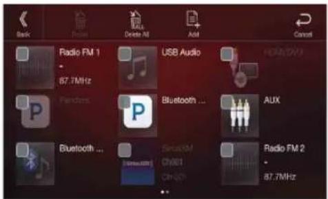 Back Radio FM 1 87.7MHz Pandora USB Audio Bluetooth ... Aux Bluetooth ... Audio CH001 CH002 Radio FM 2 87.7MHz