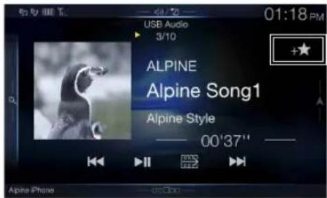 01:18 PM USB Audio 3/10 ALPINE Alpine Song1 Alpine Style — 00'37" Alpine iPhone —— 00:30