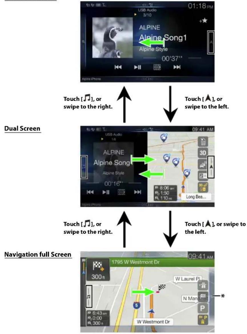 ALPINE X209D - About Dual Screen - 1