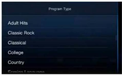 Program Type Adult Hits Classic Rock Classical College Country Foreign Language