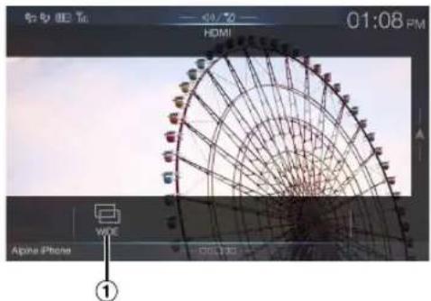 01:08 PM HDMI Alpine iPhone WIDE ROLLER ①