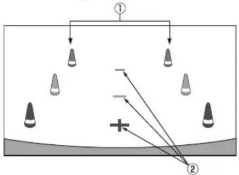 Diagram illustrating light reflection and refraction with labeled components and directional arrows