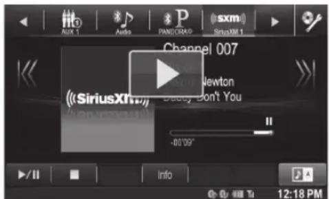 Aux 1 Audio P sxm PANODRA® SiriusXM 1 Channel 007 Newton (SiriusXM) Don't You -80/09' - info 12:18 PM