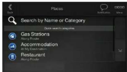 Search by Name or Category Quick search categories Gas Stations Along Route Accommodation At My Destination Restaurant Along Route