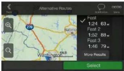 Alternative Routes Back Fast 1:24 63 m Fast 2 1:52 88 m Fast 3 1:46 79 m More Results Select