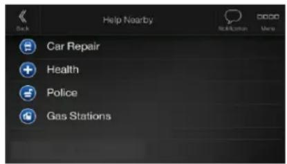Help Nearby Car Repair Health Police Gas Stations