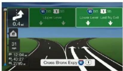 0.4 mi 95 SB 1 SB Upper Level 95 SB 1 SB Lower Level Last My Exit 31 mp 12:04 P: 43.27 P: 27.95 Cross Bronx Expy 1