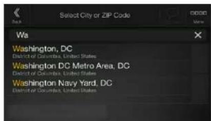 Select City or ZIP Code Wu Washington, DC District of Columbia, United States Washington DC Metro Area, DC District of Columbia, United States Washington Navy Yard, DC District of Columbia, United States