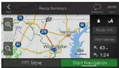 Route Summary 70 W 270 Baltimore 95 Washington 81 200 Route Info Alternatives R 63 % 1:24 More Start Navigation