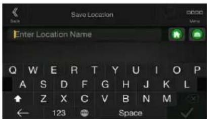 Save Location Enter Location Name Q W E R T Y U I O P A S D F G H J K L Z X C V B N M ← 123 Space