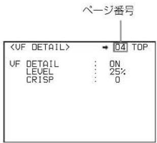 ページ番号 → 04 TOP VF DETAIL ... ON LEVEL ... 25%: CRISP ... 0