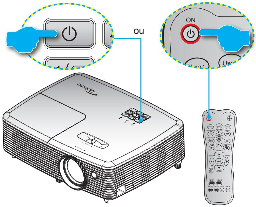 OPTOMA HD29Darbee - Mise sous/hors tension du projecteur - 1