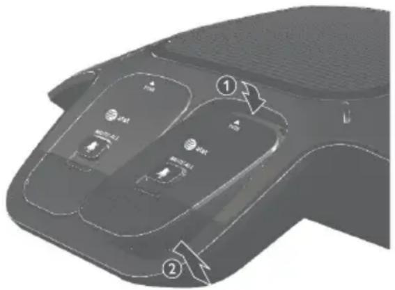 Diagram of a car dashboard with labeled buttons and directional arrows indicating movement or navigation