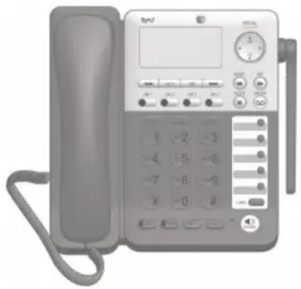 AT&T SynJ - DECT 6.0 4-line expansion deskset for use with AT&T model SynJ SB67138/SB67158 - 1