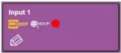 Input 1 HDCP HDCP