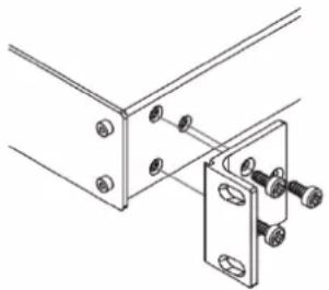 Kramer VS-44UHDA - To rack-mount the VS-44UHDA: - 1
