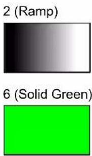 2 (Ramp) 6 (Solid Green)
