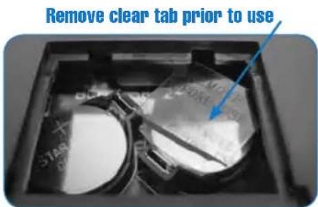 Remove clear tab prior to use