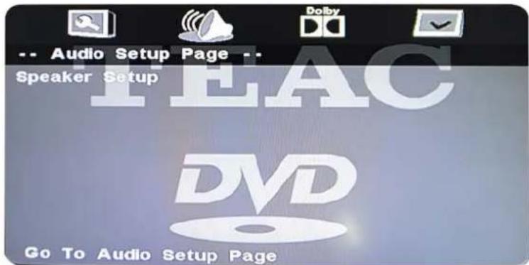 Audio Setup Page Speaker Setup EAC DVD Go To Audio Setup Page