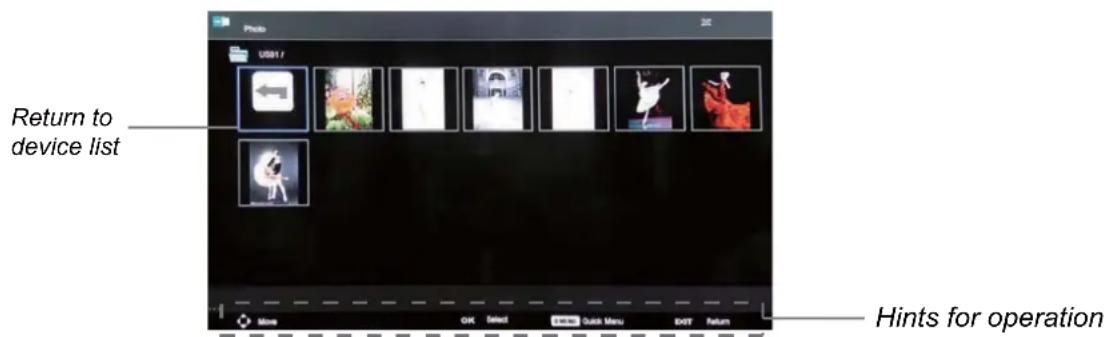 Return to device list Hints for operation