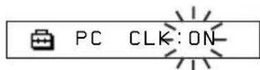 PC CLK:ON