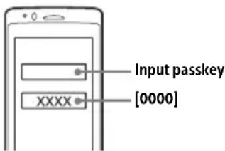 Input passkey [0000] XXXX