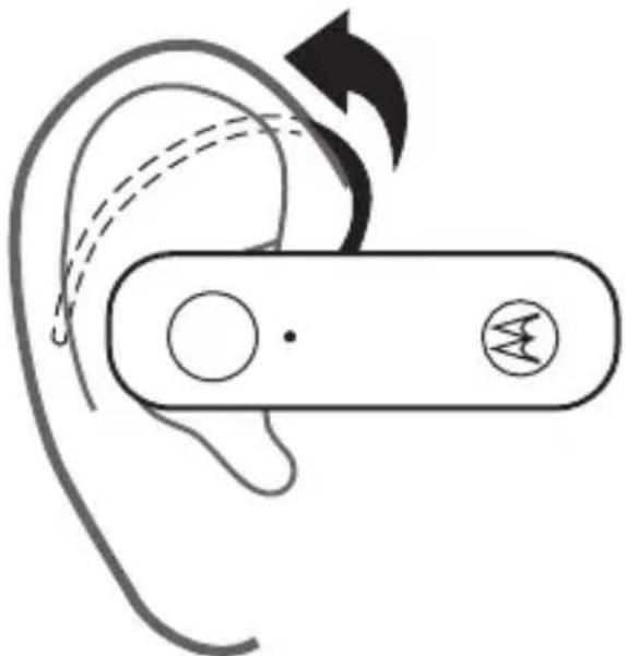 Diagram of a wireless ear with a device and earplifier, showing signal flow direction (no text or symbols)