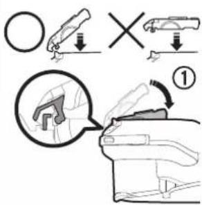 Diagram illustrating car safety instructions with labeled diagrams and annotations
