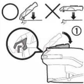Diagram illustrating car seatbelting and lifting mechanism with labeled parts and directional arrows