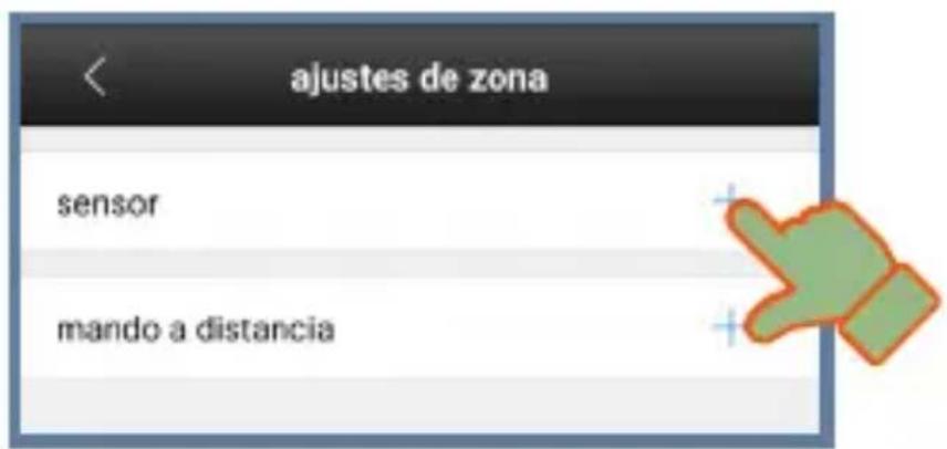 ajustes de zona sensor mando a distancia