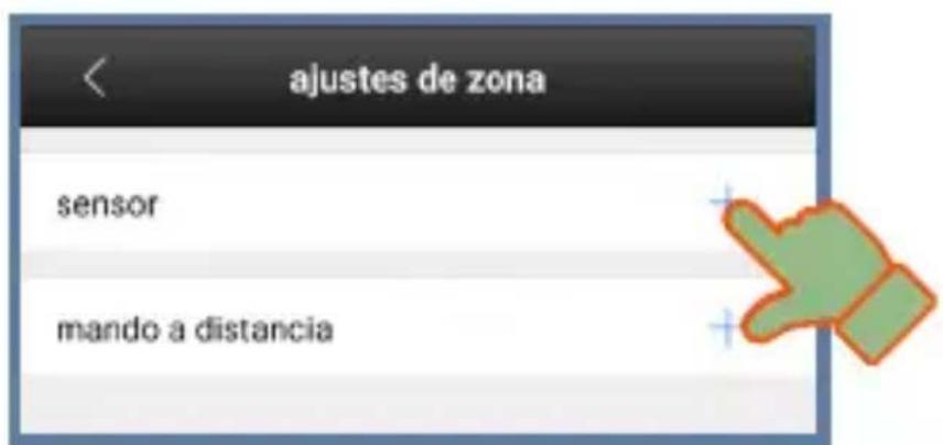 ajustes de zona sensor mando a distancia