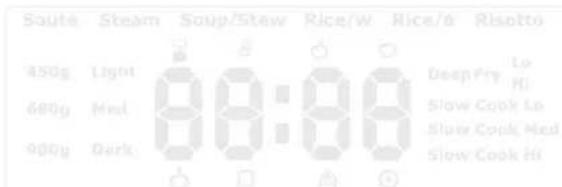 Saute Steam Soup/Stew Rice/W Rice/A Risotto 450g Light Deep Fry Lo 680g Med Slow Cook Lo 900g Dark Slow Cook Med Slow Cook Hi Slow Cook Hi