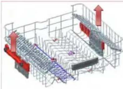 ILVE IVBID10X - Top basket height adjustment while it is full - 1