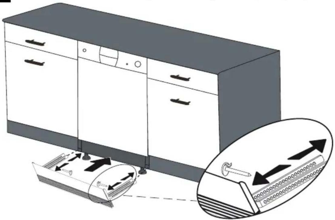 ILVE IVBID10X - Option 3:10 put the adjustable plint group. Follow the instructions is given with adjustable plint group. - 1