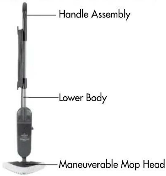 Handle Assembly Lower Body Maneuverable Mop Head