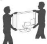 LG 32LH591D - Lifting and moving the TV - 3