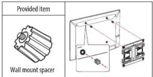 Provided item Wall mount spacer