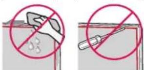 Safety warning illustration showing no smoking and a second shot with a pen, both without restrictions
