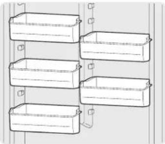 Crosley CFC051QW - ADJUSTABLE DOOR BINS (SOME UPRIGHT MODELS) - 1