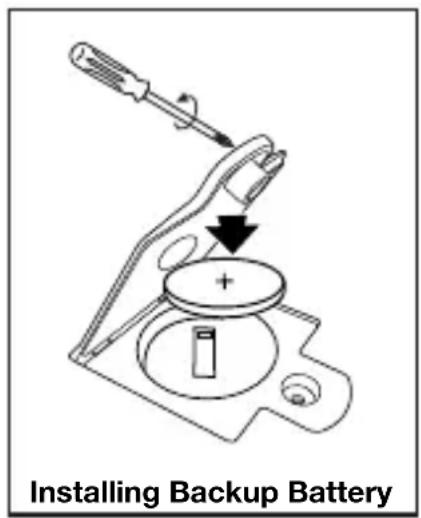 Installing Backup Battery
