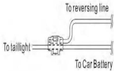 To taillight To reversing line To Car Battery